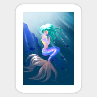 Tropical Mermaid Sticker